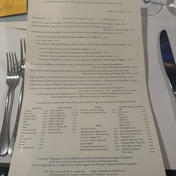 Zuni Café - Daily Changing Menu for October 5 - Italian Near Me - San Francisco, California Zuni Café - Daily Changing Menu for October 5 - Italian Near Me - San Francisco, California