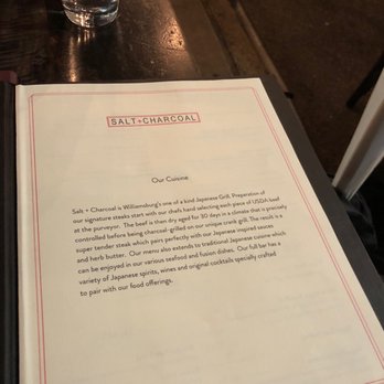 Salt + Charcoal - Menu intro - Japanese Near Me - Brooklyn, New York Salt + Charcoal - Menu intro - Japanese Near Me - Brooklyn, New York