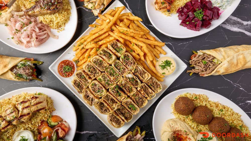 Food from Tut's Kabob