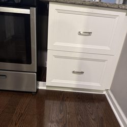 Floor Coverings International - Missing board I requested they replace. Other one was broken during demo of the kitchen floor.