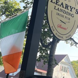 Outside Leary's Landing in Bar Harbor