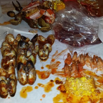 The Boiling Crab - The chaotic yet organized aftermath. Be prepared to get messy! - Seafood Near Me - Alhambra, California The Boiling Crab - The chaotic yet organized aftermath. Be prepared to get messy! - Seafood Near Me - Alhambra, California