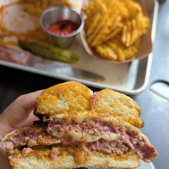 Emily - Cross cut of the burger - Pizza Near Me - New York, New York Emily - Cross cut of the burger - Pizza Near Me - New York, New York