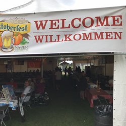 Naperville Oktoberfest - Entrance to the food tent!!