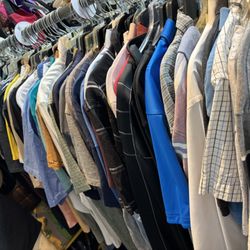 PTA Thrift Shop of La Habra - Men's shirts and t-shirts. All sizes. $5.