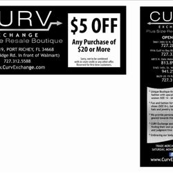 Curv Exchange Plus Size Port Richey Resale Boutique - First time customer coupon...just show this at checkout!