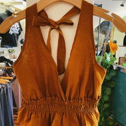Linen halter top