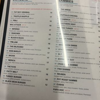 Fat Boys Bar and Grill - Menu - American Near Me - Sandston, Virginia