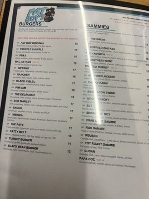 Menu photo 2 Fat Boys Bar and Grill Sandston, VA