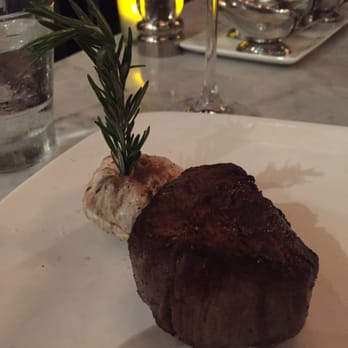 Cut 432 - 8 oz filet cooked Medium. The roasted garlic it comes with is delicious! - Steakhouses Near Me - Delray Beach, Florida Cut 432 - 8 oz filet cooked Medium. The roasted garlic it comes with is delicious! - Steakhouses Near Me - Delray Beach, Florida