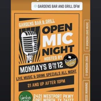 Gardens Bar & Grill - Mondays - Sports Bars Near Me - Fort Worth, Texas Gardens Bar & Grill - Mondays - Sports Bars Near Me - Fort Worth, Texas