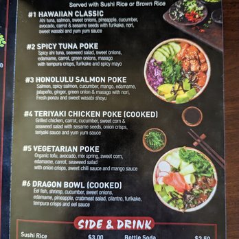 Bubble Fish - Menu (April 2023) - Poke Near Me - Pittsburgh, Pennsylvania