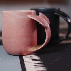 Grey Street - Beautiful handmade whale mugs by local ceramist Annick Galimont.