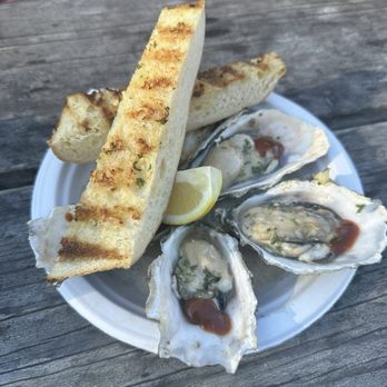 Fisherman's Cove - Garlic butter Oysters. - Seafood Near Me - Bodega Bay, California
