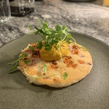 Mesa - 2nd Course - Carrot Uttapam with Signature Chutney - Indian Near Me - Jacksonville, Florida