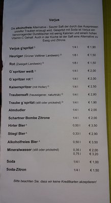 Menu photo 1 Steinklammer Heuriger & Weinbau Vienna, 9