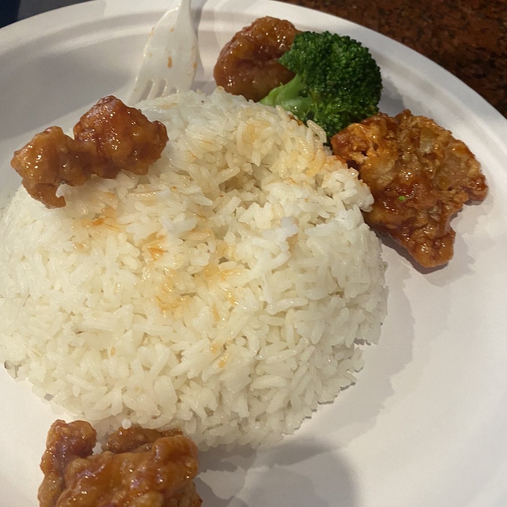 China One - Orange chicken with rice - Chinese Near Me - Upland, California