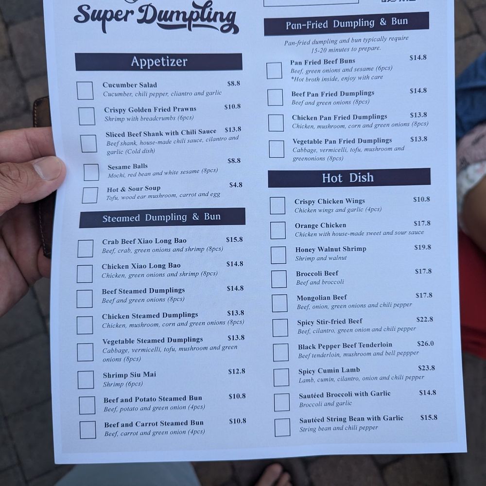 Super Dumpling - Menu - Noodles Near Me - Orange, California Super Dumpling - Menu - Noodles Near Me - Orange, California