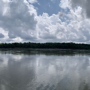 Big Muddy Adventures - Missouri River trip - panoramic view, looking south toward North St. Louis County - Boat Tours Near Me - St. Louis, Missouri Big Muddy Adventures - Missouri River trip - panoramic view, looking south toward North St. Louis County - Boat Tours Near Me - St. Louis, Missouri