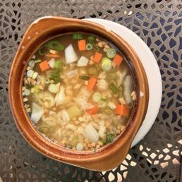 The soup was OK could've had a little bit more flavor to the broth The soup was OK could've had a little bit more flavor to the broth