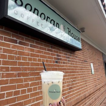 Sonoran House - Banana Matcha with espresso latte - Coffee & Tea Near Me - Tucson, Arizona Sonoran House - Banana Matcha with espresso latte - Coffee & Tea Near Me - Tucson, Arizona