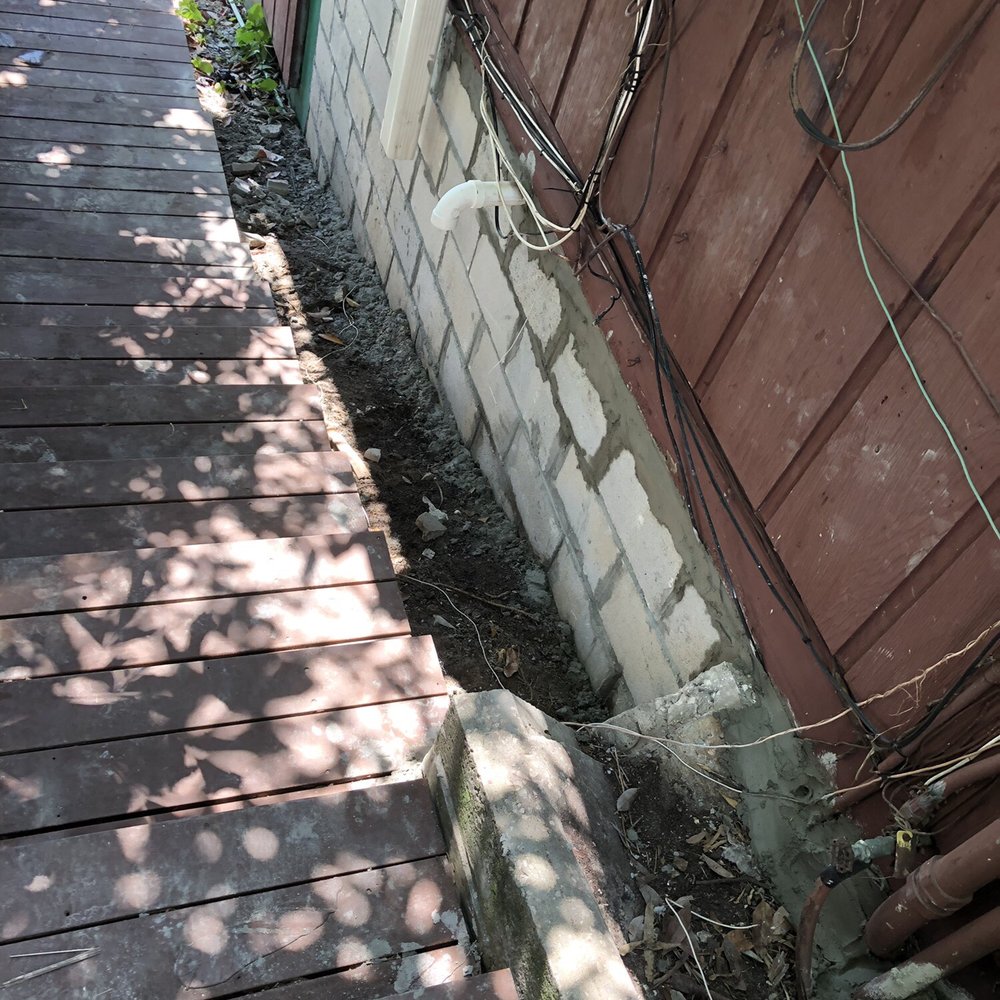Brick Angel - Before and after brick work on wall. - Masonry/Concrete Near Me Brick Angel - Before and after brick work on wall. - Masonry/Concrete Near Me