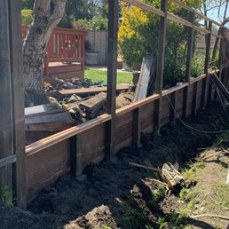 the construction of a garden fence the construction of a garden fence