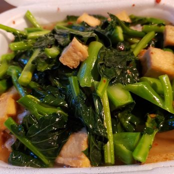 Thai Garden - Pad lard na ($13), made vegan. Pretty good. Hated the styrofoam container. - Thai Near Me - Saint Paul, Minnesota