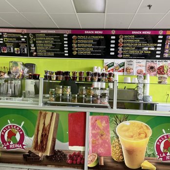 Paleteria La Reina - Menu. - Ice Cream & Frozen Yogurt Near Me - New Braunfels, Texas