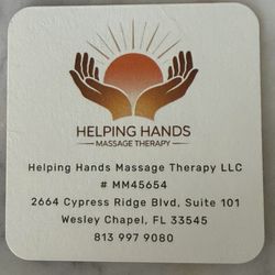 Helping Hands Massage Therapy - Helping Hands Massage Therapy business card