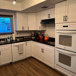 Kitchen cabinet and counter Kitchen cabinet and counter