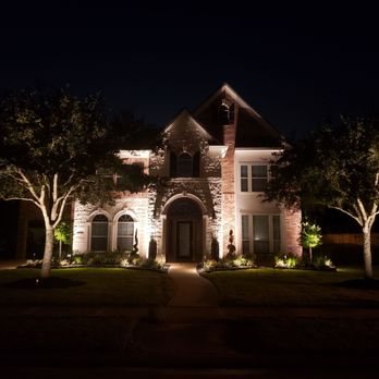 Yardmaster Lawn & Landscape - a house at night - Landscaping Near Me - Pearland, Texas Yardmaster Lawn & Landscape - a house at night - Landscaping Near Me - Pearland, Texas