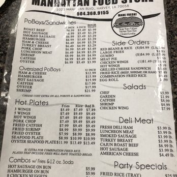 Manhattan Food Store - Menu - Grocery Near Me - Harvey, Louisiana Manhattan Food Store - Menu - Grocery Near Me - Harvey, Louisiana