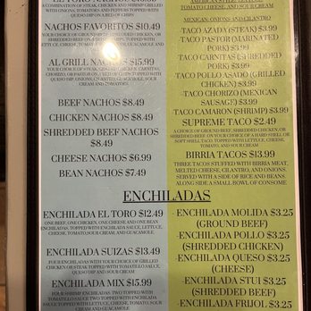 El Toro Mexican Grill - Menu - Mexican Near Me - Jacksonville, Florida