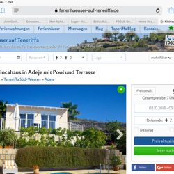 Ferienhausagentur Stefan Flach - Kleines Fincahaus in Adeje mit Pool und Terrasse FerienhausTeneriffa Süd-WestenAdeje