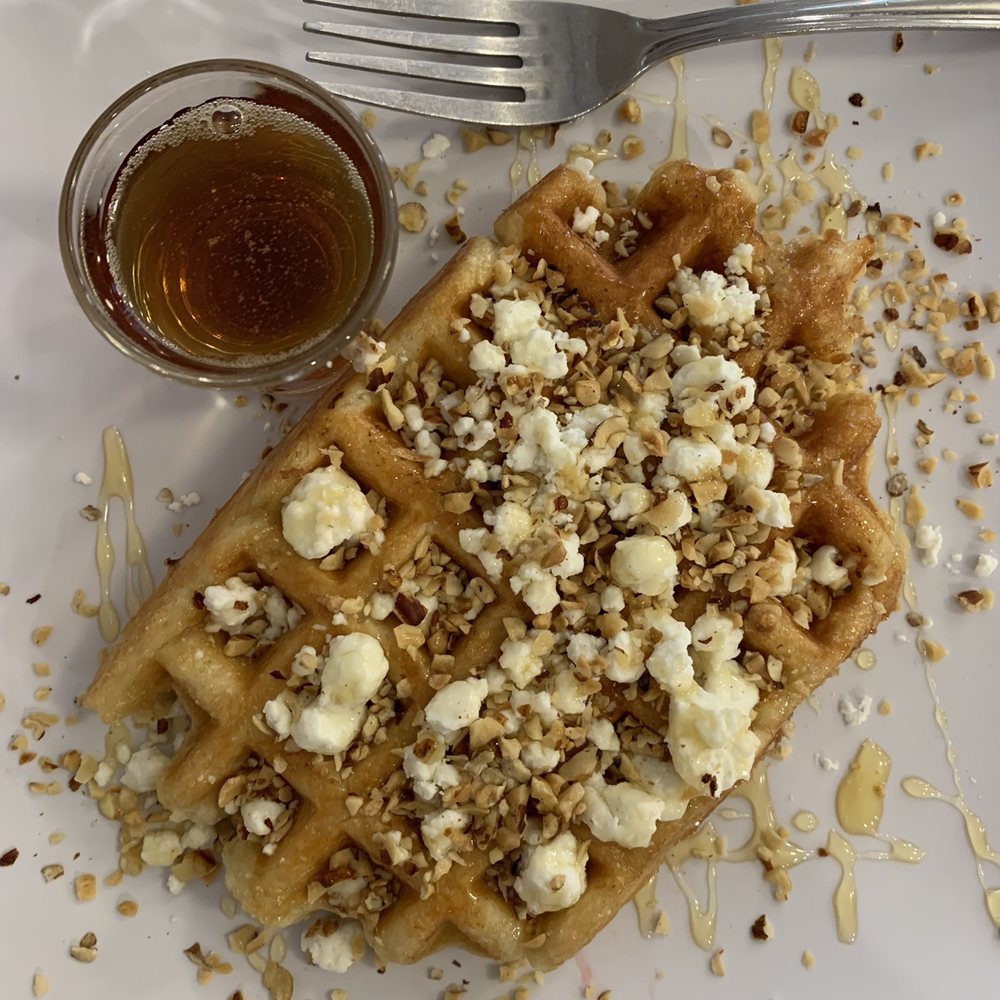 Syrup Trap - The Audrey- goat cheese, hazelnuts and honey - Breakfast & Brunch Near Me - Vancouver, Washington Syrup Trap - The Audrey- goat cheese, hazelnuts and honey - Breakfast & Brunch Near Me - Vancouver, Washington