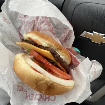 Wendy's - Jr. Cheeseburger Deluxe wit onions.   I asked for no onions - Burgers Near Me - Buffalo, New York