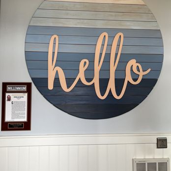 Stacked & Folded - Evanston - Nice sign at the entrance - New American Near Me - Evanston, Illinois
