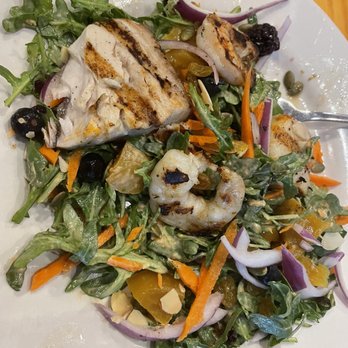 Leftovers Cafe - Doctor's Orders with the Mixed Grill on top - Seafood Near Me - Jupiter, Florida Leftovers Cafe - Doctor's Orders with the Mixed Grill on top - Seafood Near Me - Jupiter, Florida