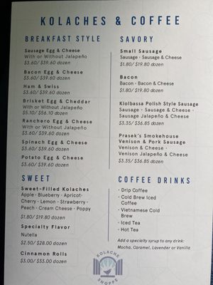 Menu photo 2 Kolache Shoppe - Pearland Pearland, TX