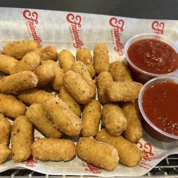 Friendly's - 30 mozzarella bites app. 11$. It was pretty good but next time id rather order ice cream. - Burgers Near Me - Merrimack, New Hampshire