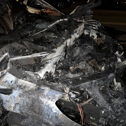 Engine of car following fire, two less than two hours after paying for Baird's work and leaving Baird Automotive