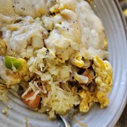Vee's Grill & Coney Island - Fine shred hash browns were amazing in The Kitchen Sink Scramble.