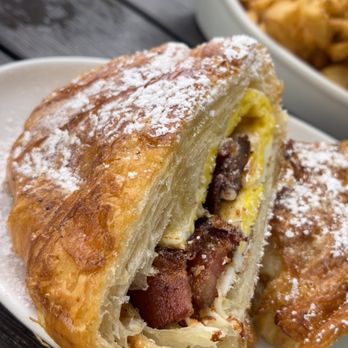 Bistro Cafe - Bacon egg & cheese croissant - Breakfast & Brunch Near Me - Miami, Florida Bistro Cafe - Bacon egg & cheese croissant - Breakfast & Brunch Near Me - Miami, Florida