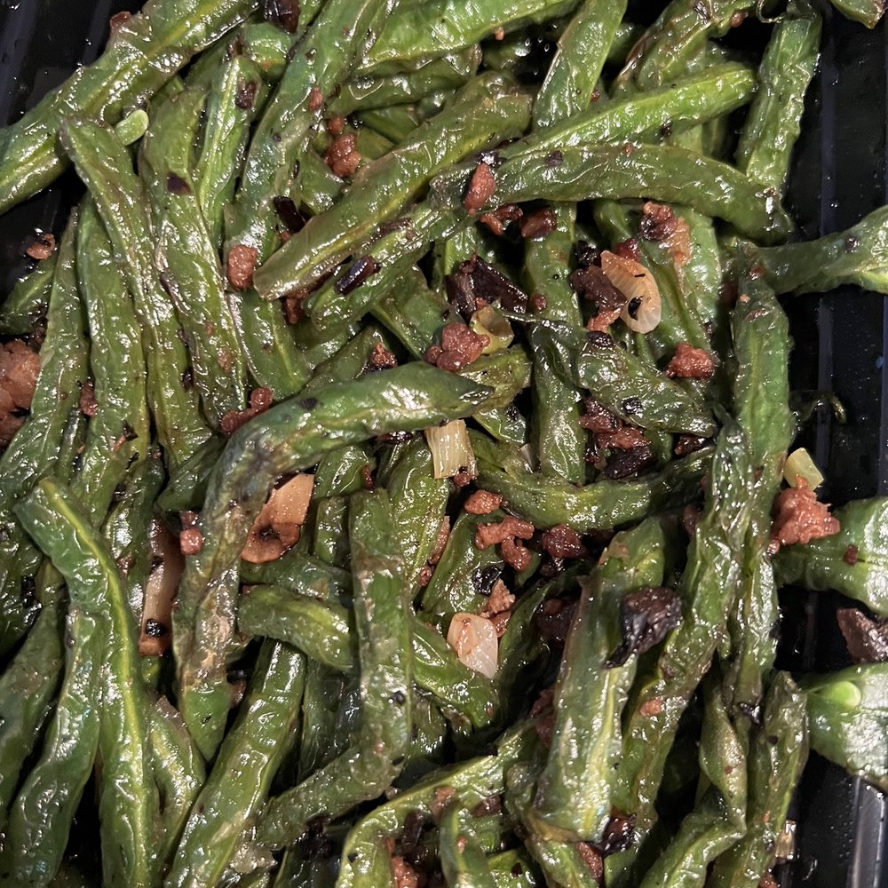 Super Wok - String Beans with Minced Pork - Szechuan Near Me - Cary, North Carolina Super Wok - String Beans with Minced Pork - Szechuan Near Me - Cary, North Carolina