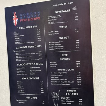 Gordon Ramsay Fish & Chips - Updated menu - Comfort Food Near Me - Las Vegas, Nevada Gordon Ramsay Fish & Chips - Updated menu - Comfort Food Near Me - Las Vegas, Nevada