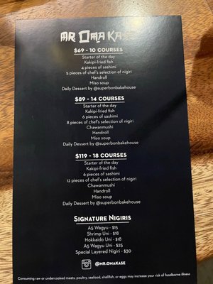 Menu photo 3 Mr Omakase Miami, FL Menu photo 3 Mr Omakase Miami, FL