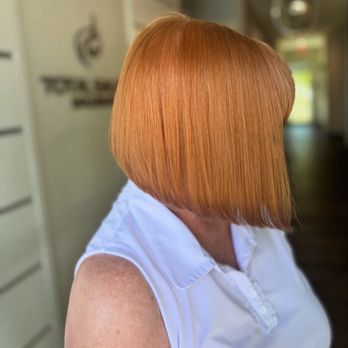 Serene Beauty Lounge - Strawberry blonde bob - Hair Salons Near Me - St. Augustine, Florida