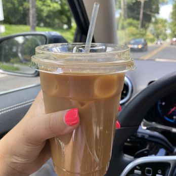 Johnson Hall Coffee House - Delicious iced latte with almond milk - Coffee & Tea Near Me - Hulmeville, Pennsylvania