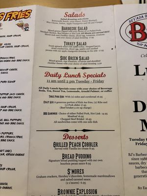 Menu photo 8 BJ's Nevada Barbecue Sparks, NV Menu photo 8 BJ's Nevada Barbecue Sparks, NV